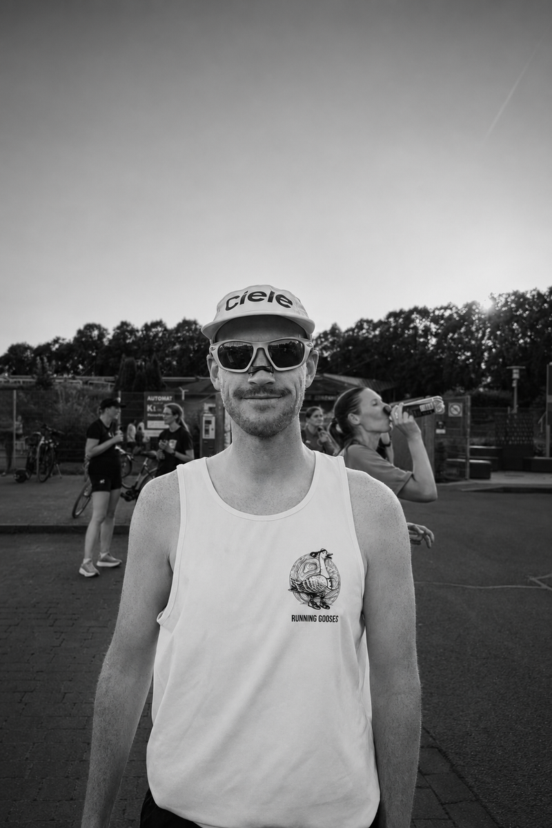 Läufer mit airly. Performance Nasal Strips nach dem Training