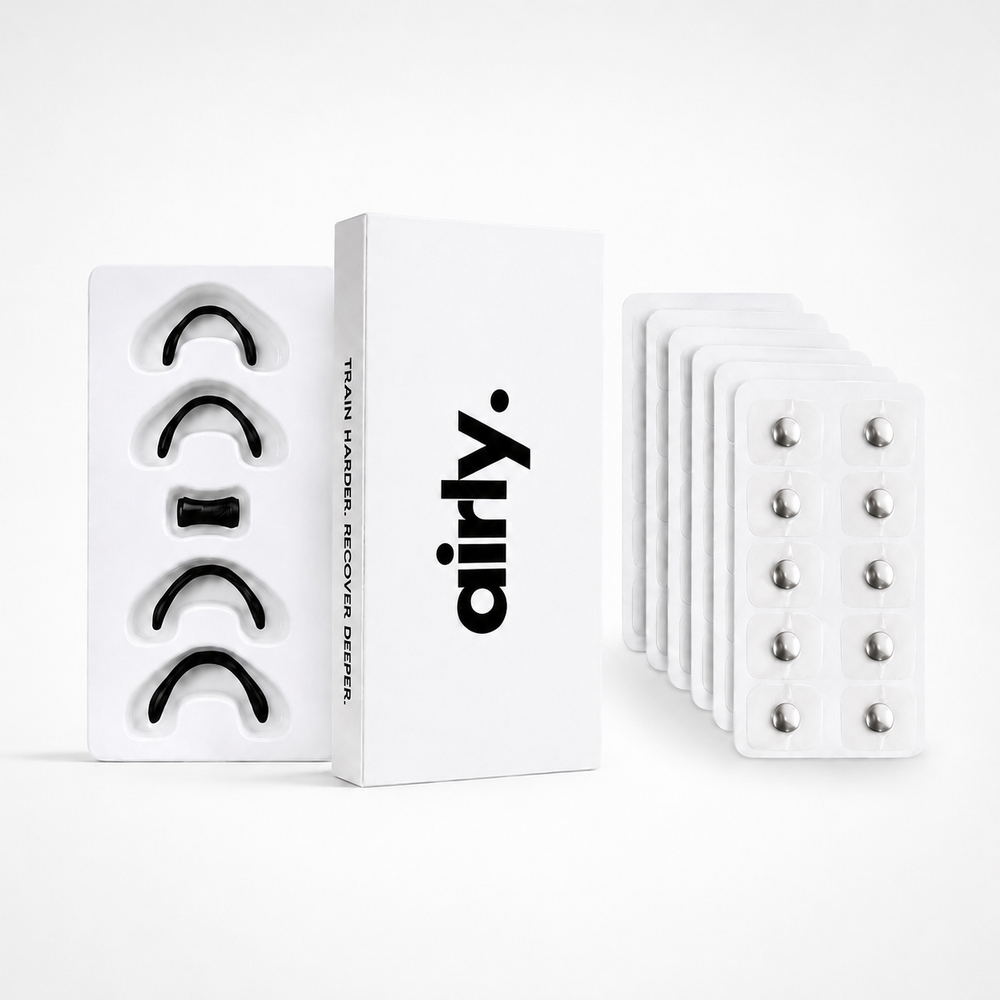airly. Performance Nasal Strips Starter Kit Schwarz mit 30 Anwendungen