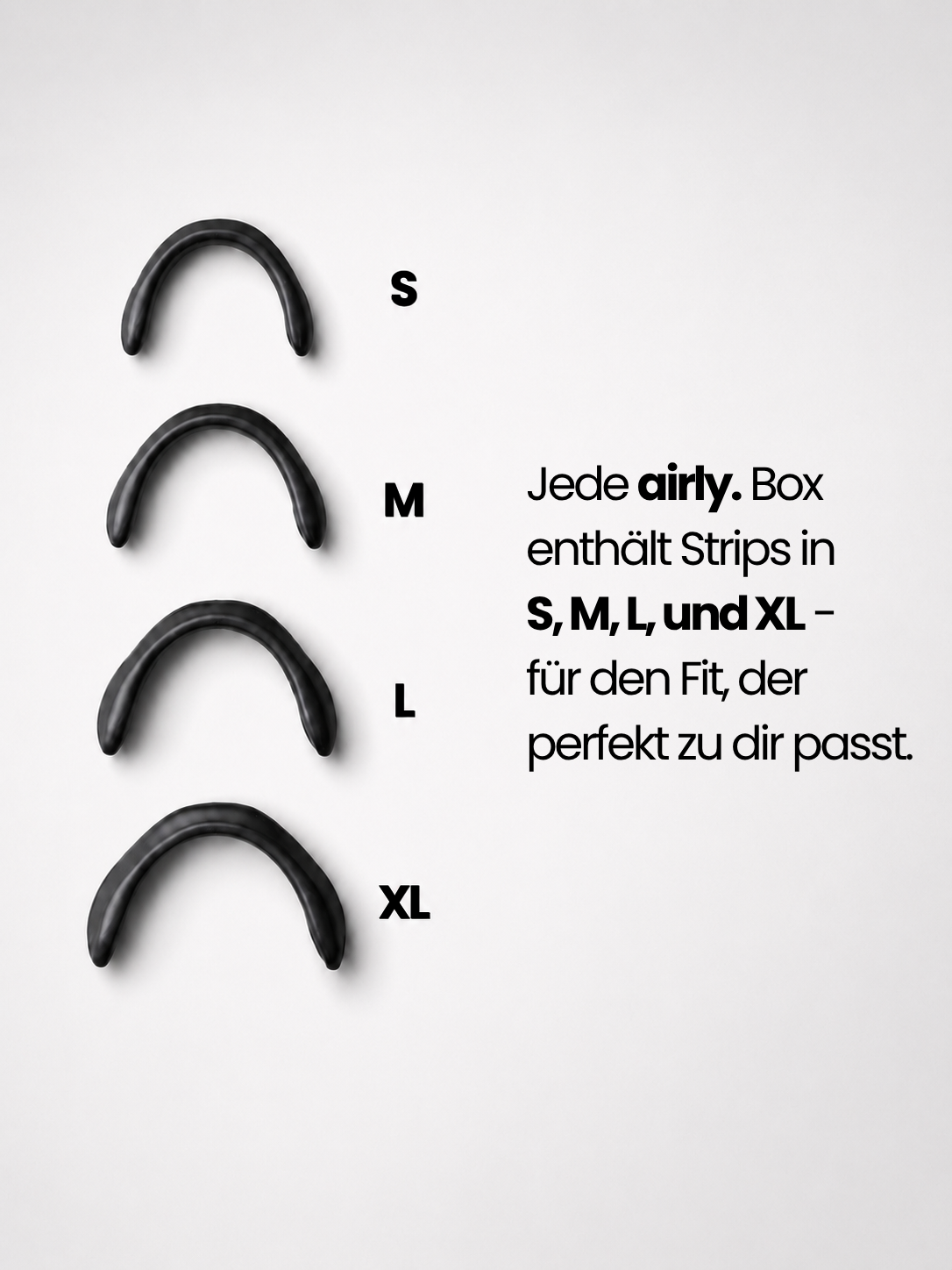 airly. Performance Nasal Strips in den Größen S, M, L und XL